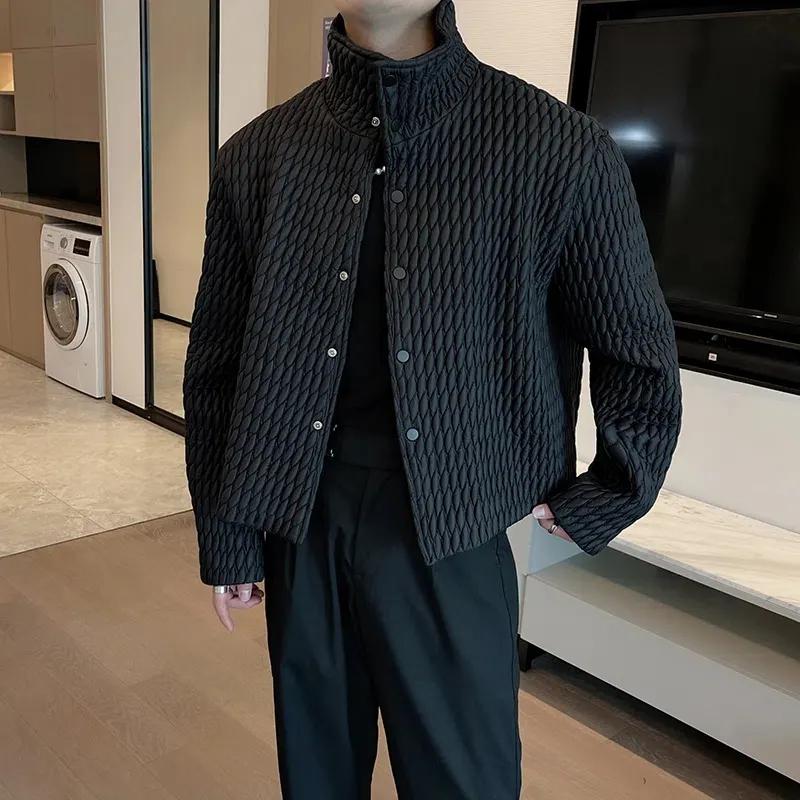 남성용 고급 경량 코튼 코트, 캐주얼 루피안, 멋진 짧은 파카, 한국 겨울 패션, 패딩 재킷, 신상